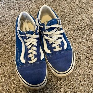 Blue lace up vans
